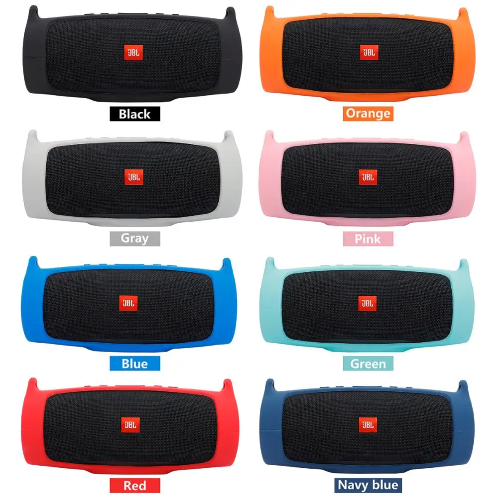 Nova Capa de Silicone Pele com Alça Mosquetão para Jbl Carga Portátil sem Fio Bluetooth Alto-falante - Image 6