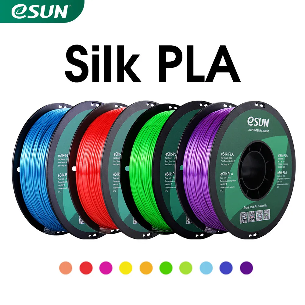 Esun Silk Pla Filament 1.75mm Metal Silk Pla 3d Printer Filament 1kg (2.2  Lbs) Spool 3d Printing Materials For 3d Printers - 3d Printing Materials -  AliExpress