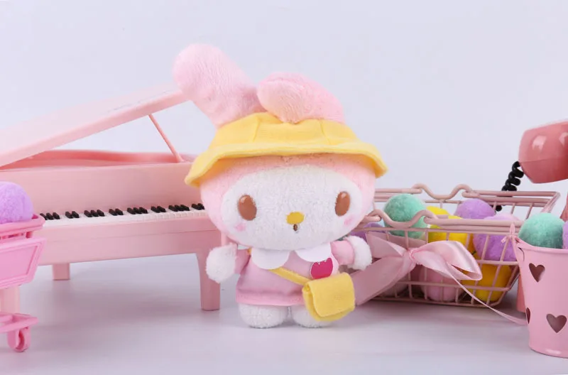 Sanrio melody Keroppi, студенческие мягкие животные, плюшевые игрушки-подвески для детей, рюкзак, брелок для ключей, кролик, собака