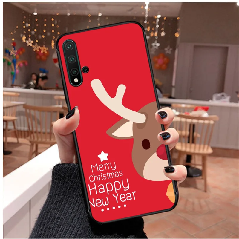 Счастливого Рождества чехол для huawei honor 20 P30 P20 Pro P10 Plus honor 8 9 8x max чехол для mate 30 20 x Lite nova 5t силиконовый чехол