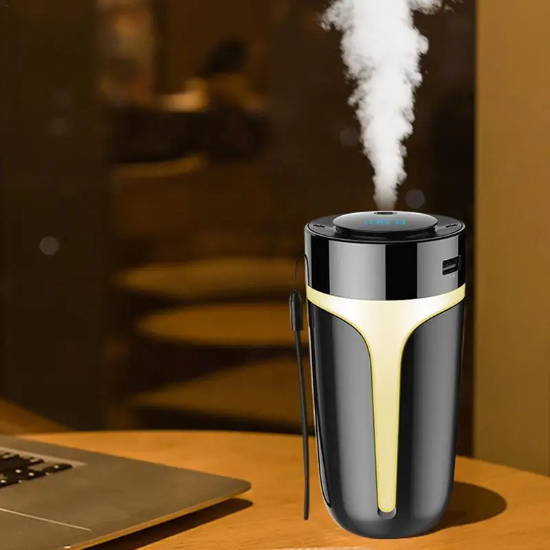 

Car Humidifier Bluetooth MP3 Smart Aromatherapy RC Freshener LCD Display Air Purifier for Car Home Office