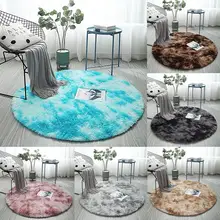 Скандинавский стиль Ins, мягкий круглый Пушистый Ковер, большой размер, плюшевый ковер, напольный коврик, украшение дома, плюшевые ковры для гостиной