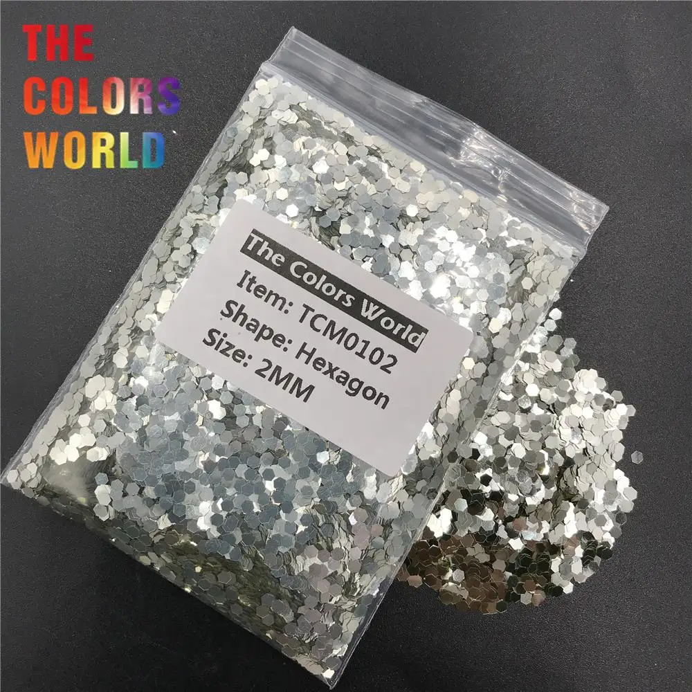 TCM0102 цвет шампанского Серебряный металлик блеск шестигранный блеск для ногтей художественное украшение тело искусство ремесла аксессуары для тумблеров поставщик