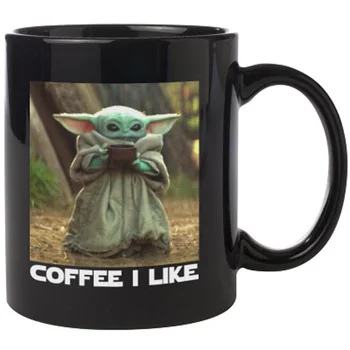 

New Arrival The Mandalorian Baby Yoda Magic Mugs Star Wars Figure Novelty Ceramic Heat Reveal Cup Magic Coffee Mug Tea Cups