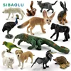 Komodo-figura de lagarto Dragón, perro Lobo, gato, perezoso, pájaro, zorro, modelo Animal, figurita para decoración del hogar, figura en miniatura para decoración de jardín, accesorios ► Foto 1/6