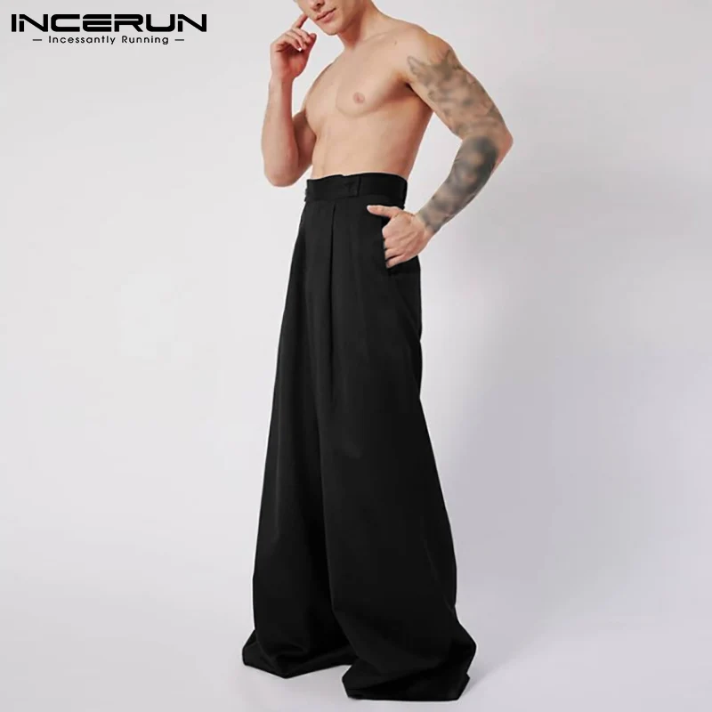 INCERUN 2022 горячая Распродажа Pantalones Американский Винтажный стиль прямые брюки новые