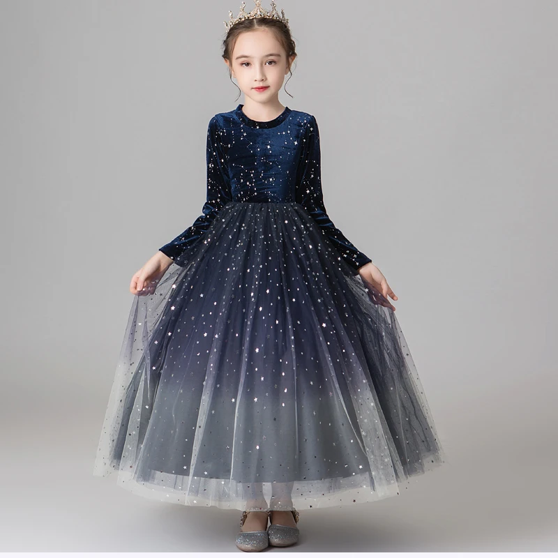 Sequin Tulle Princess Flower Girl Dress Toddler Wedding Birthday Party Pageant Costume Kids Girls Prom First Communion Gown | Детская