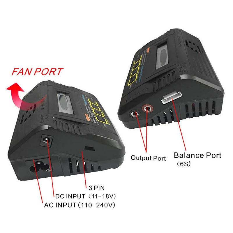 680AC 80 Вт 6A AC DC RC батарея баланс зарядное устройство Dis зарядное устройство для игрушек 1-6S LiPo LiFe Lilon NiCd NiMH батарея Зарядка мощность ЕС разъем