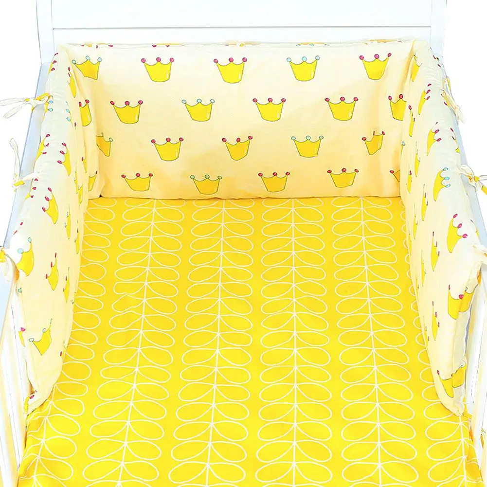 Kidlove детская кроватка бампер Съемный молния бампер из хлопка безопасное ограждение для младенцев линия bebe защита для кроватки 180x30 см