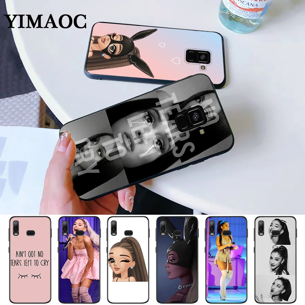 Без слез плакать Ариана Гранде силиконовый чехол для samsung A3 A5 A10S A30S A50S A6 плюс 2018 A7 A8