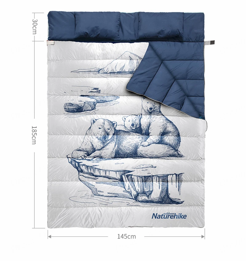 图案款双人睡袋_11