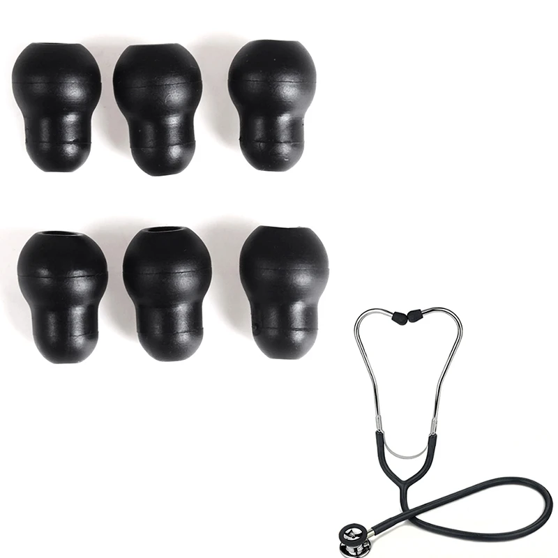 

6Pcs silicone soft reusable earplug eartips earpieces for stethoscope