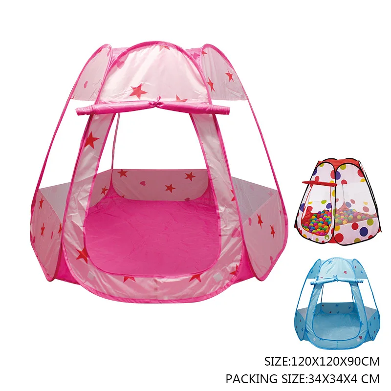 Hot Selling Children Indoor Tent Game House Foldable Oceans Ball Pool Ocean Ball Infant Crawling Fence