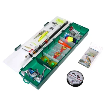 

Fishing Tackle Set 56PCS with Telescopic Sea Fishing Rod Spinning Fishing Reel Baits Hooks Fishing Box Kit