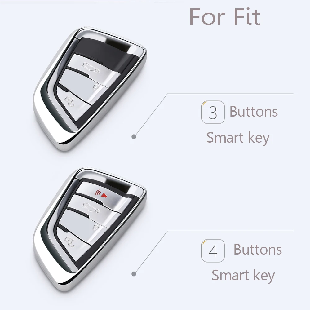 Чехол-кошелек для ключей автомобиля с 3/4 кнопками для BMW 320li/523li/525li/528li/530/X1/X2/X5 для X3/X4/X6/118i/730 F15