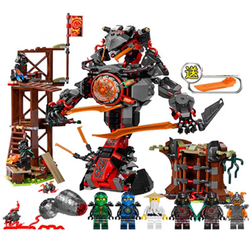 

NEW 734pcs Ninja 10583 Dawn of Iron Doom DIY Model Building Kit Blocks Figures Toys Playset Compatible Legoinglys 70626