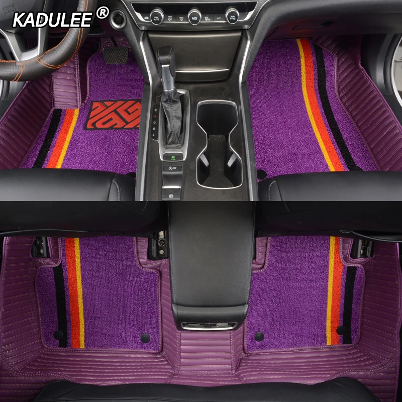 KAUDLEE пользовательские автомобильные коврики для Volkswagen touran vw CC passat polo golf tiguan jetta touareg EOS T-roc Beetle автомобильные коврики для ног