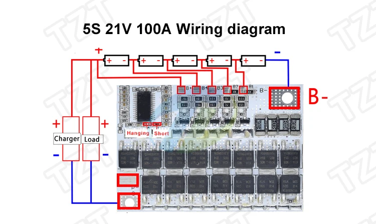 3 s/4S/5S Bms 12 В 16,8 в 21 в 100a литий-ионная ЛМО тернарная литиевая батарея защита печатная плата литий-полимерный баланс зарядки Модуль