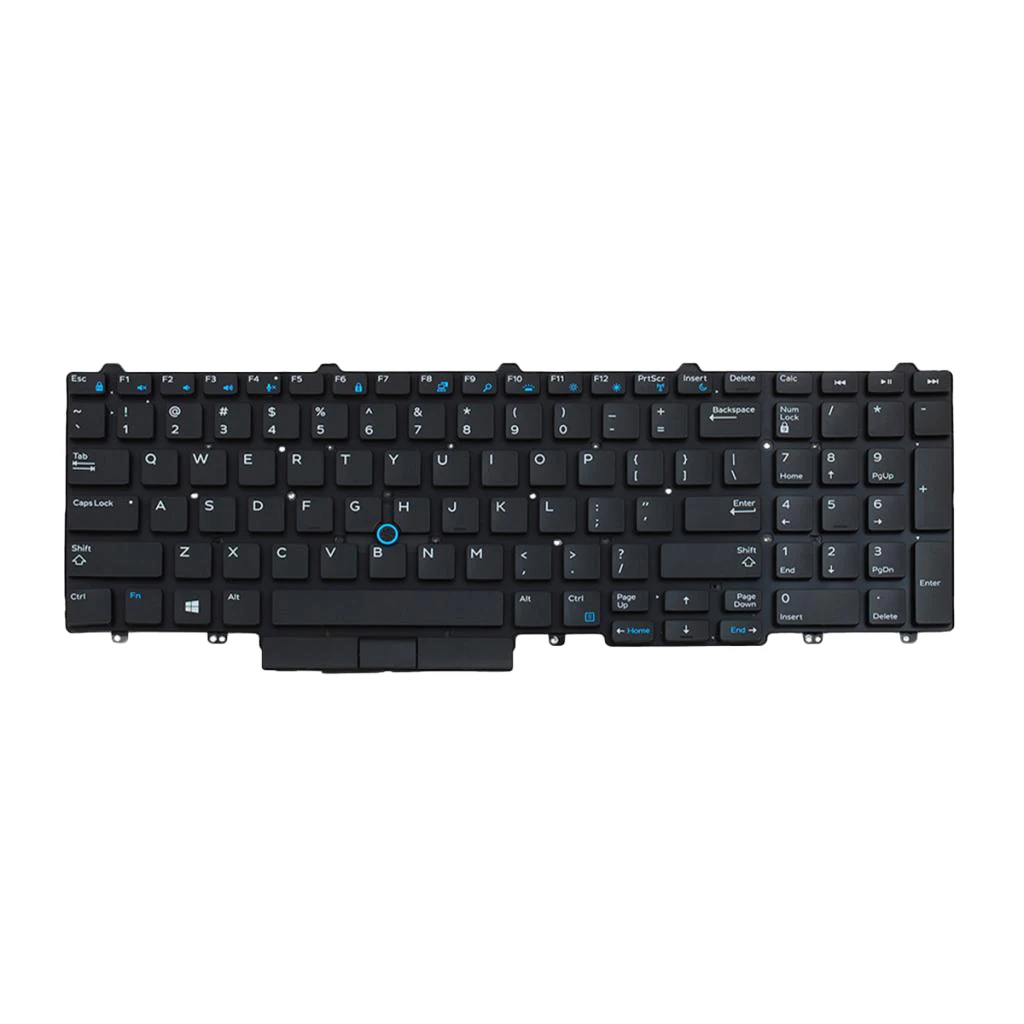 Черная Замена клавиатуры для ноутбука Dell Latitude E5550 E5570 E5580 Ремонт 2019