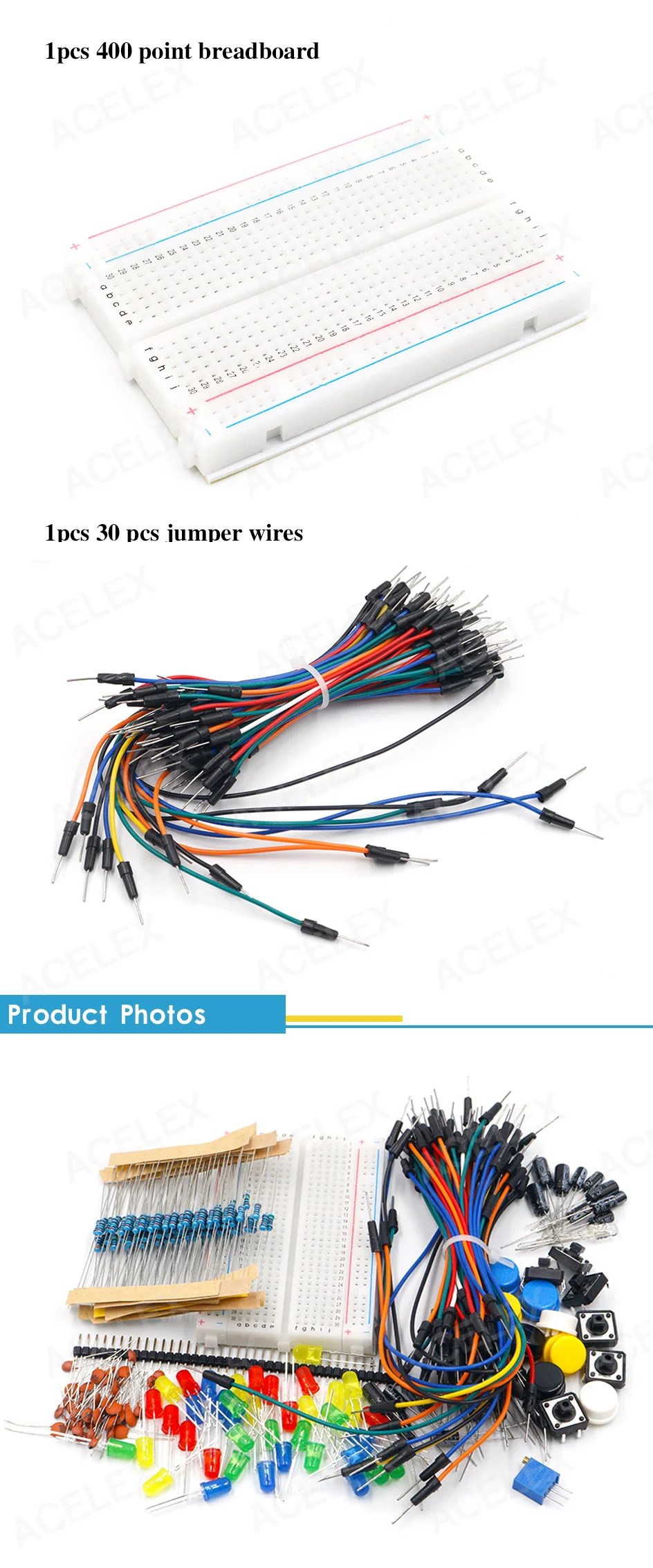 Kit de iniciante para arduino, caixa de