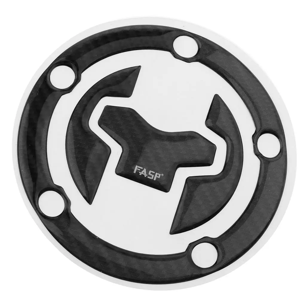 Durable Carbon Fiber Gas Cover Pad Fuel Tank Sticker Decal Gas