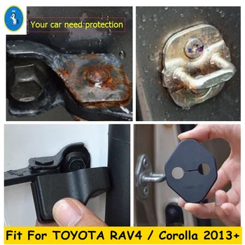 

Yimaautotrims For TOYOTA RAV4 / Corolla 2013 - 2020 Door Armrest Stop Check Rust Waterproof & Lock Buckle Protective Cover 8Pcs