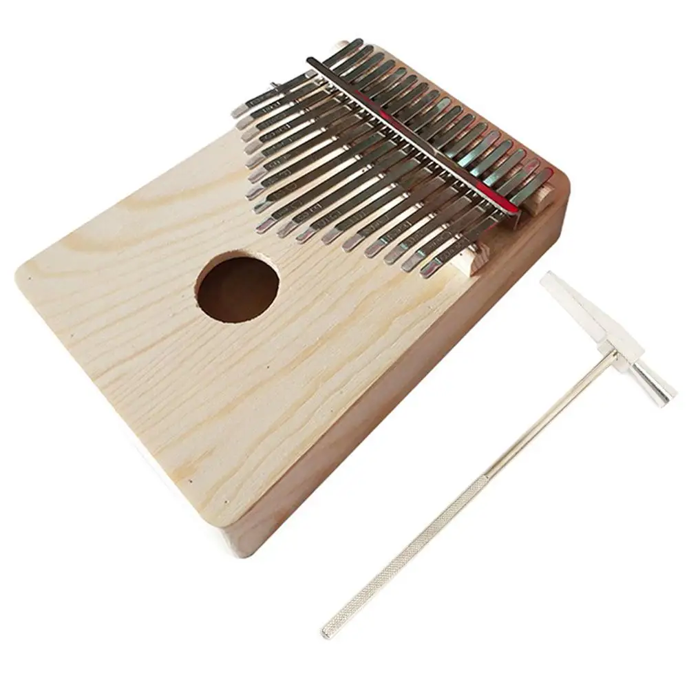 17 клавиш Kalimba Африканский деревянный белый лезвие для рукоделия пианино с