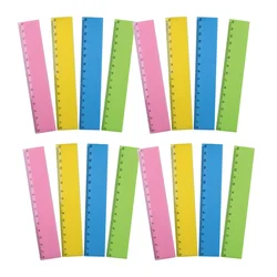 Règle de mesure pratique 0 15cm, 20 pièces, outil de mesure pratique pour les étudiants, règle de dessin, fournitures scolaires et de bureau (couleur aléatoire) 