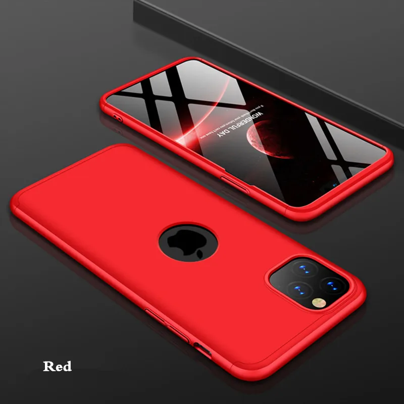 10 шт./лот, защитный чехол для iPhone 11/11 Pro/11 Pro Max 360, полностью противоударный жесткий чехол из поликарбоната