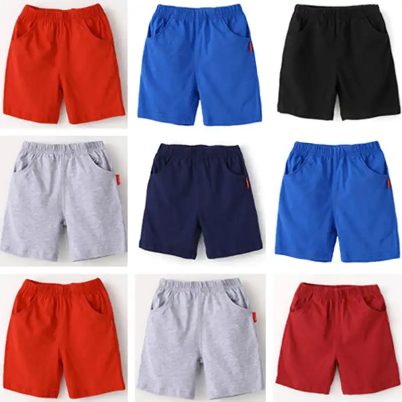 red baby boy shorts