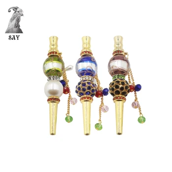 

1PC Beautiful Fashion Handmade Inlaid Jewelry Metal Hookah Mouth Tips Shisha Chicha Narguile Filter Tip Hookah Mouthpiece