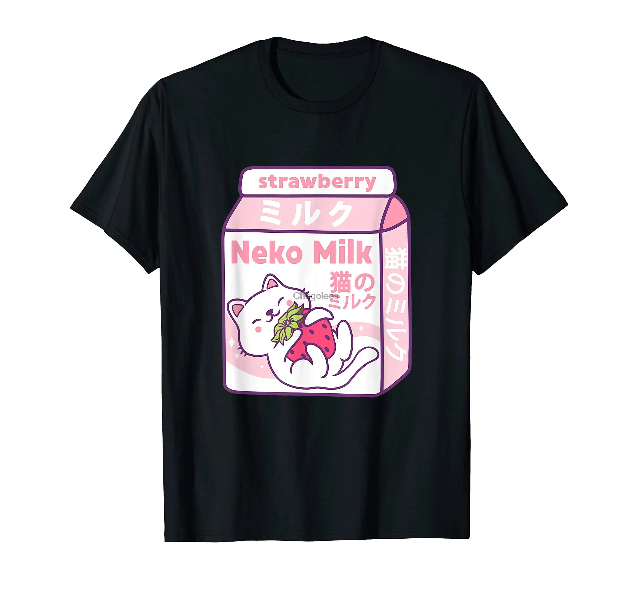 Strawberry Cat Japanese Neko Milk T 