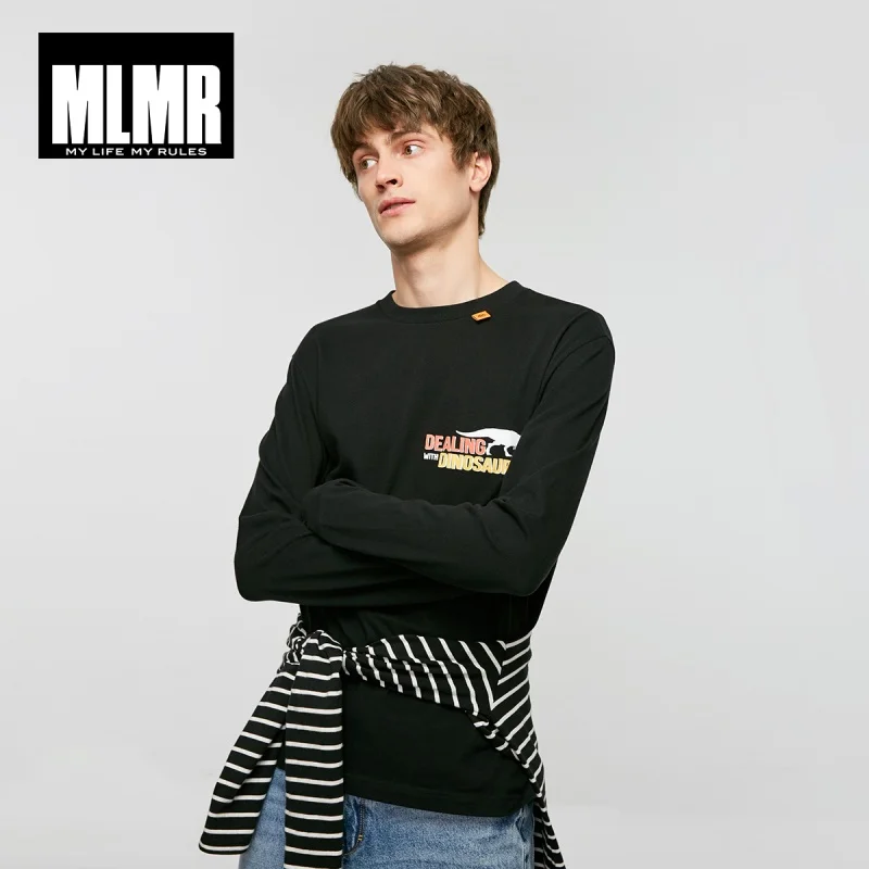 JackJones Мужская футболка из 100% хлопка с мультяшным принтом круглым вырезом и