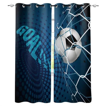

Soccer Curtains Balls Football Design Bedroom kitchen Living room decoration items window curtains for living room