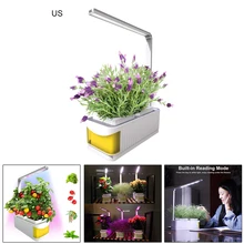 Комнатный умный светодиодный светильник для выращивания растений, садовая гидропоника, система выращивания, встроенный светильник с двумя режимами, будильник, светильник для выращивания