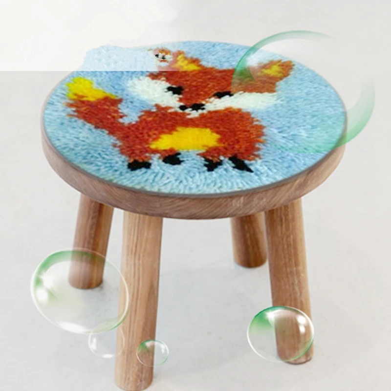 Latch Hook Rug Making kits For Embroidery Beginners Animals Cushion Cover 27cm KYY8986