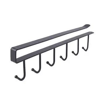 

New 2019 Kitchen Punch-free Utensil & Gadget Wall Hanging Rail Rack Bathroom Space Aluminium Holder Tools