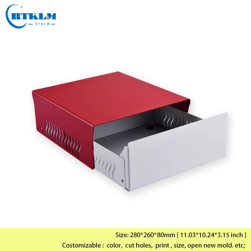 

DIY junction box iron project box iron electronic metal distribution box Power control instrument enclosure 280*260*80mm