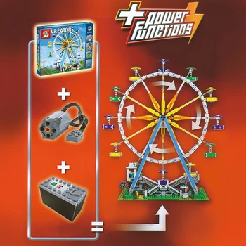 

City Expert Ferris Wheel Compatible with 10247 15012 Toys Christmas Street Creator Series Model Building Block Brick Toys