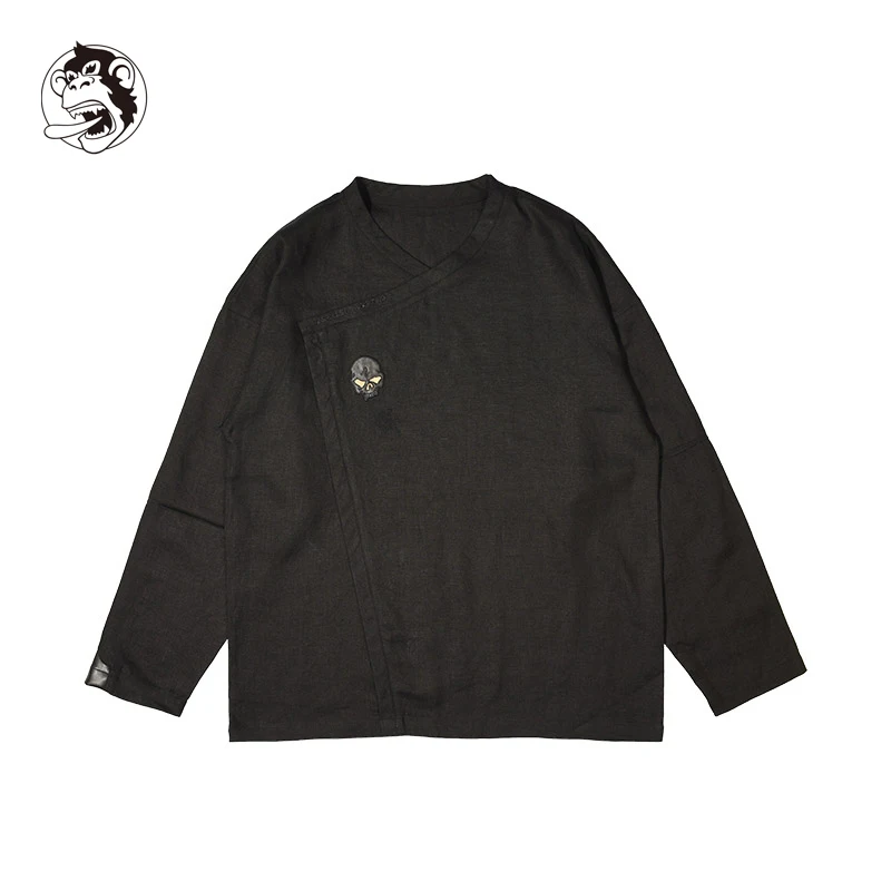 

Man Summer Linen Long Sleeve Shirt Chinese Style Vintage Fashion Shirts For Man Autumn Spring Linen Cotton Casual Fashion Shirt