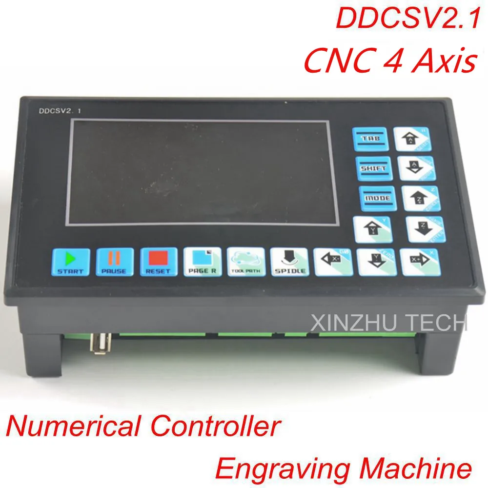 

Numerical Controller Engraving Machine DDCSV2.1 500KHz CNC 4 Axis CNC System Step Servo Replace NC Studio MACH3 Offline Controll