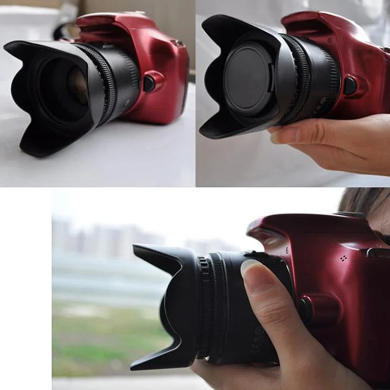 

52mm Flower Petal Camera Lens Hood for Nikon Canon Sony Cameras GV99