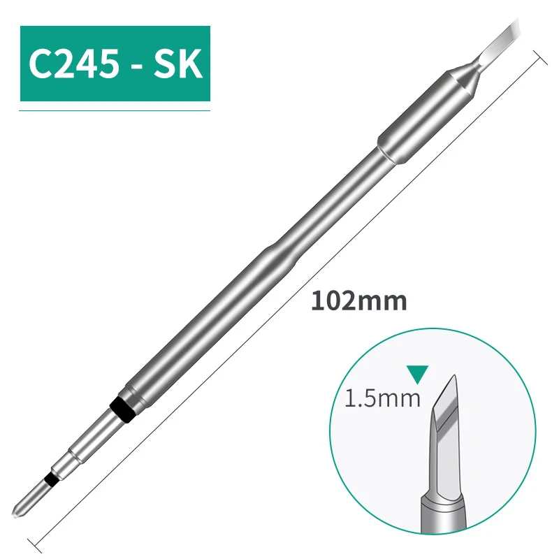 hot air rework station C245 Soldering Iron Tips K I IS 2C 2.4D SK Lead Free Solder Tips Ceramic Core Heater Compatible With JBC 245 Soldering Station best soldering iron for electronics Welding Equipment