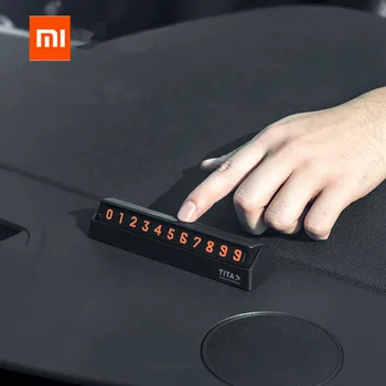 

xiaomi mijia Bcase TITA X Share To Bcase Flip Type Car Temperary Parking Phone Number Card Plate Mini Car Decoration