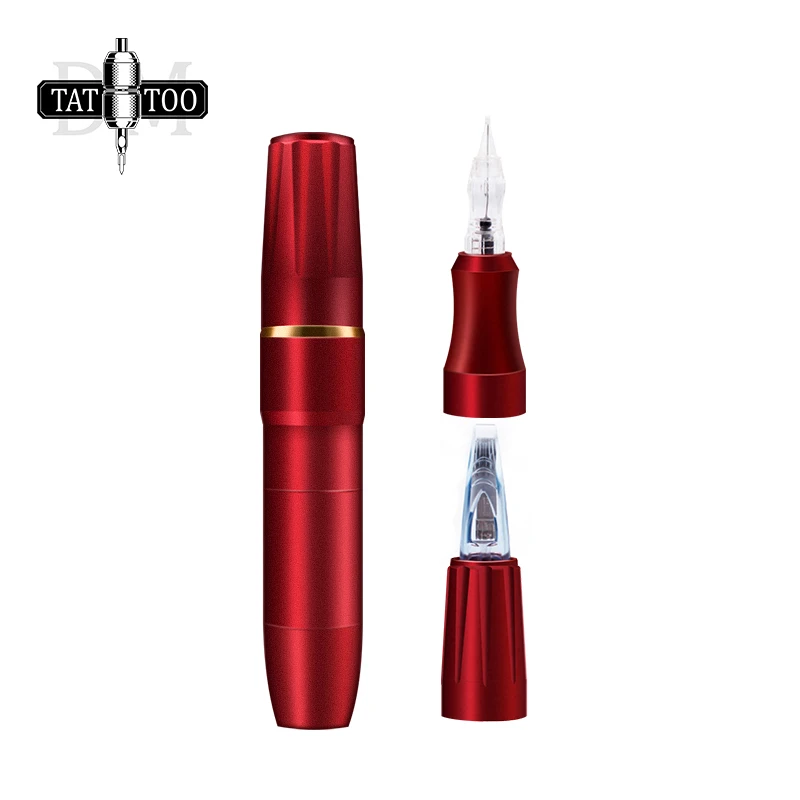 Dual Use Tattoo Machine Body Eyebrow Permanent Makeup Rotary Pen with Needles Interface | Красота и здоровье