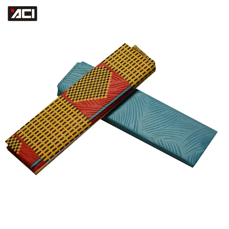 ACI Горячая настоящий воск Анкара Kente Ткань Chitenge Гана воск для платья Африканский Kitenge принт ткань для ткани в 2+ 2 ярдов