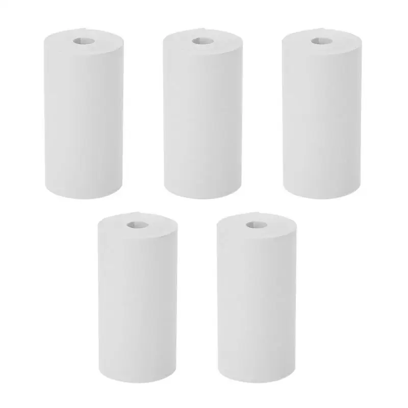 5 Roll/Pack Printing Sticker Paper 10m 57*30mm Adhesive Photo Paper for Paperang Mini Pocket Photo Printer