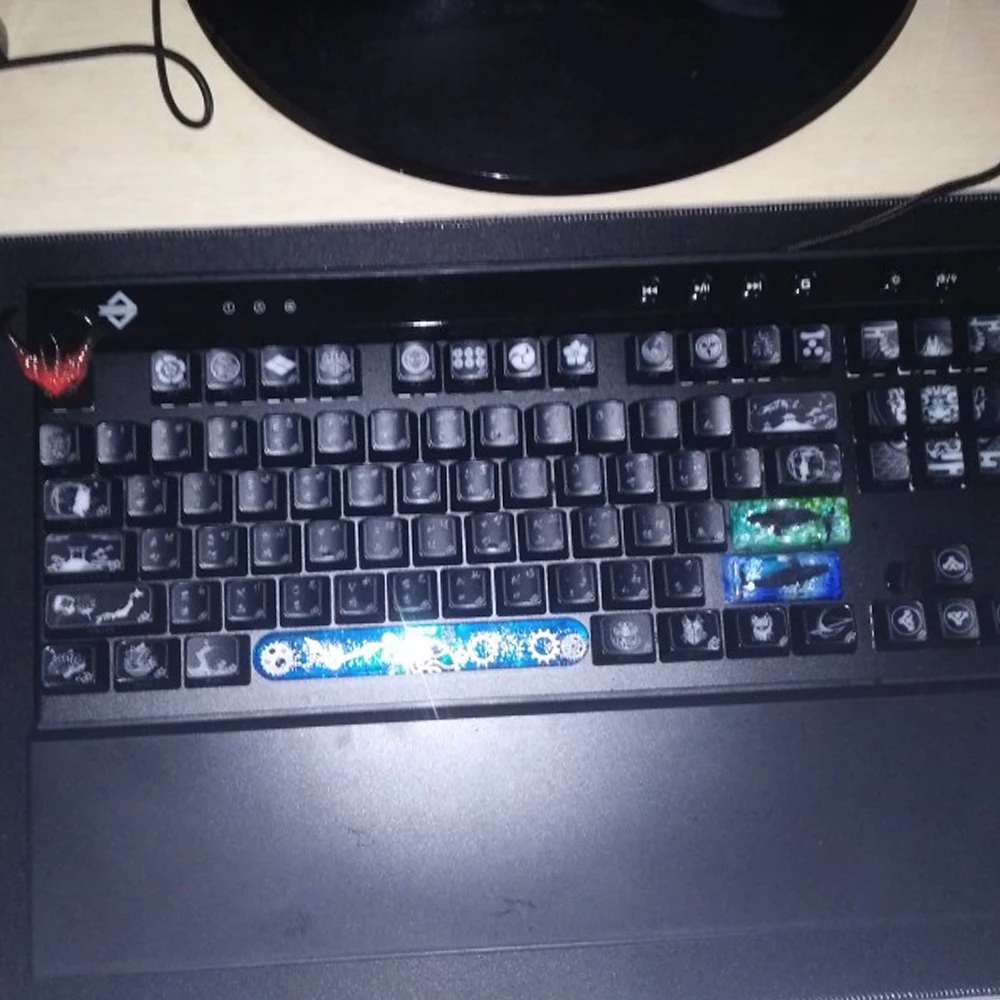 Заказная подсветка смолы пробел Keycap для вишневого переключателя механическая клавиатура ручной работы звездное небо крепление Fuji Keycap