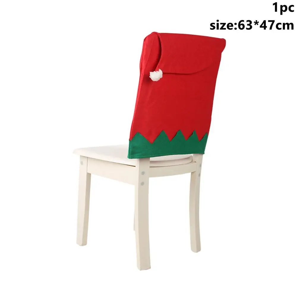 Taoup, стальные рождественские ложки, одноразовая посуда для вечеринки, рождественские подарки, подарки, Рождественский Декор для дома, Noel, Новогодний подарок - Цвет: Chair Cover 2