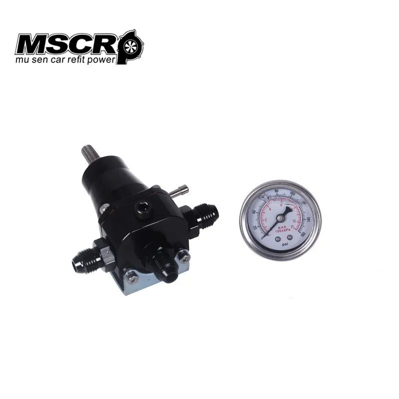 Универсальный регулятор давления топлива + манометр фитинг AN6 30 70 PSI